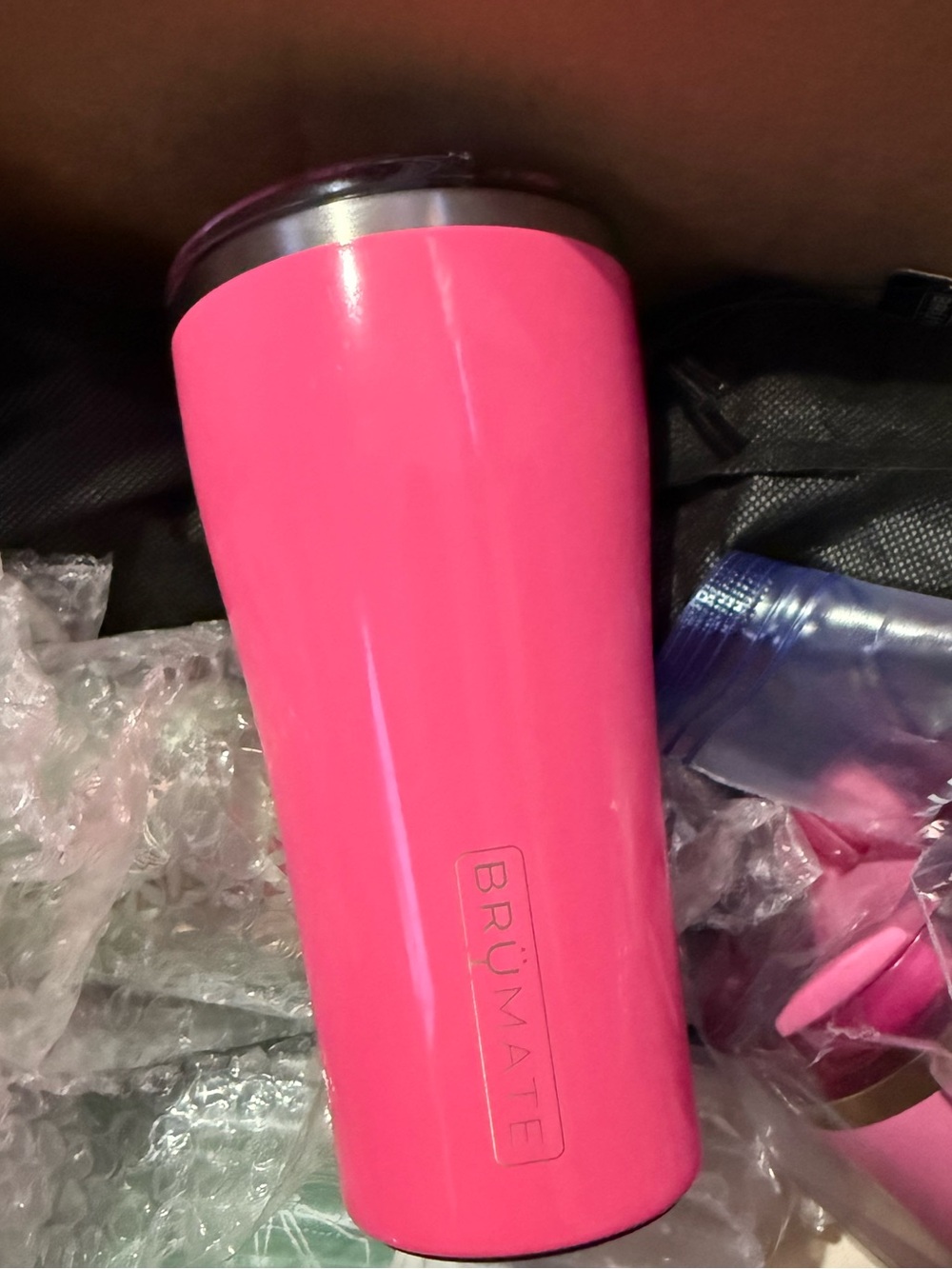 BrüMate Hot Pink Insulated Tumbler - Leak-Resistant Travel Cup